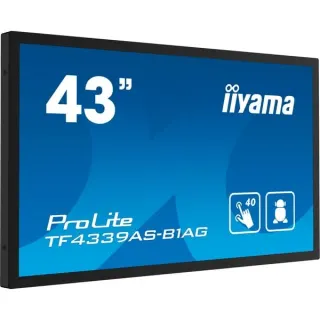 iiyama ProLite TF4339AS-B1AG, Public Display (schwarz (matt), UltraHD/4K, IPS, Touchscreen)
