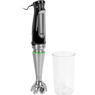 Braun MultiQuick 7 Stabmixer MQ 7000X (schwarz/edelstahl, 1.000 Watt)