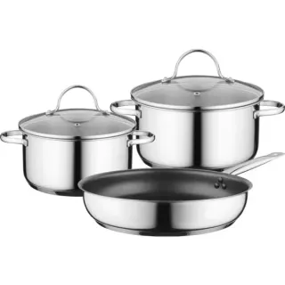 Bosch Home Topf-Set HEZ9SE030, für Induktion (edelstahl, 3-teilig)