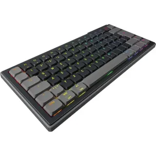 CHERRY XTRFY K63W Pro Compact Ultra-Wideband, Gaming-Tastatur (schwarz, DE-Layout, Cherry MX Low Profile 2.0 Red)