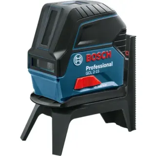 Bosch Professional Kombilaser GCL 2-15 Professional, Kreuzlinienlaser (blau/schwarz, Schutztasche)