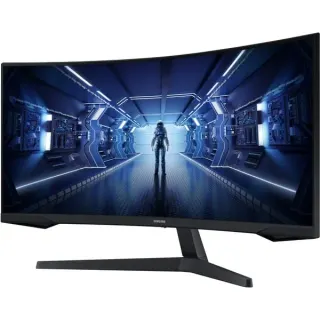 Samsung Odyssey G5 C34G55TWWP, Gaming-Monitor (86 cm (34 Zoll), schwarz, UWQHD, VA, AMD Free-Sync, Curved, 165Hz Panel)