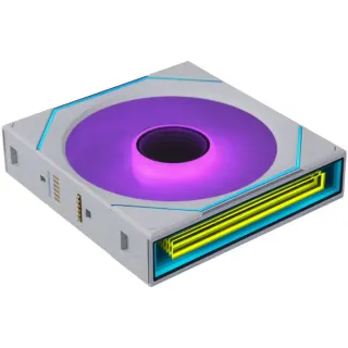Lian Li UNI FAN SL-INF FLEX 120 Wireless, Gehäuselüfter (weiß, Reverse, 120 mm)