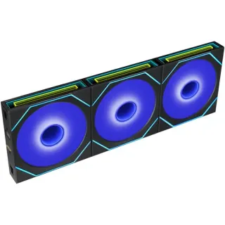 Lian Li UNI FAN SL-INF FLEX 120 Wireless, Gehäuselüfter (schwarz, 3er Pack mit Controller, 120 mm)
