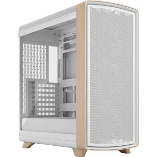 Fractal Design Summit Chalk White TG Clear Tint, Tower-Gehäuse (weiß/holz)