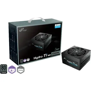 FSP Hydro Ti PRO 1000W, PC-Netzteil (schwarz, 1x 12-Pin High Power GPU, 5x PCIe, Kabelmanagement, 1000 Watt)