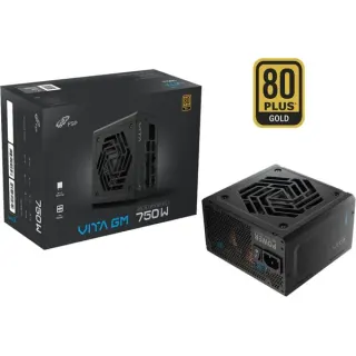 FSP VITA GM 750W, PC-Netzteil (schwarz, 1x 12-Pin High Power GPU, 4x PCIe, Kabelmanagement, 750 Watt)