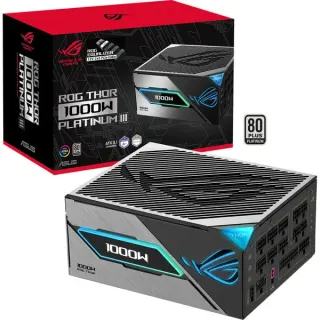 ASUS ROG Thor 1000W Platinum III (ROG Equalizer), PC-Netzteil (schwarz, 1x 12 Pin High Power GPU, 4x PCIe, Kabelmanagement, 1000 Watt)
