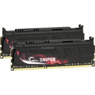 G.Skill DIMM 8 GB DDR3-1866 (2x 4 GB) Dual-Kit, Arbeitsspeicher (F3-14900CL9D-8GBSR, Sniper, Lite Retail)