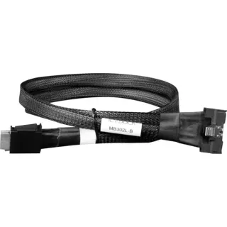 ICY BOX Kabel MCIO x8 SFF-TA-1016 > 2x OCuLink 4i SFF-8611 (schwarz, 50cm)