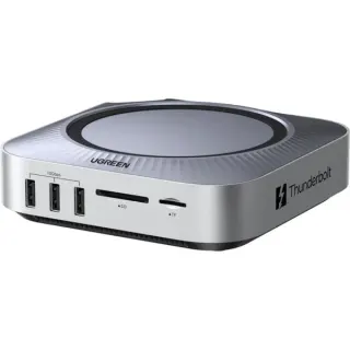 UGREEN Maxidok 10-in-1 Mac Mini Thunderbold 5 DockingStation (silber)