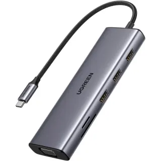 UGREEN CM498 10-in-1 USB-C Hub, Dockingstation (silber)