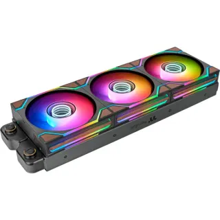 Thermaltake SWAFAN 120 EX INFINITY ARGB Sync PC Cooling Fan Wood Edition, Gehäuselüfter (schwarz, 3er-Pack, 120 mm, 124 mm)
