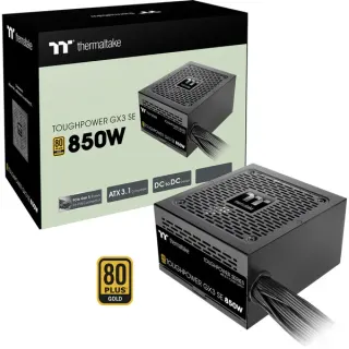 Thermaltake Toughpower GX3 SE 850W, PC-Netzteil (schwarz, 1x 12-Pin High Power GPU, 2x PCIe, 850 Watt)