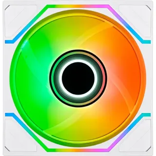Thermaltake SWAFAN 120 EX INFINITY ARGB Sync PC Cooling Fan, Gehäuselüfter (weiß, 1er-Pack, 120 mm, 124 mm)