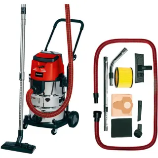 EINHELL TE-VC 36/30 Li, Nass-/Trockensauger (rot/silber, ohne Akku und Ladegerät)