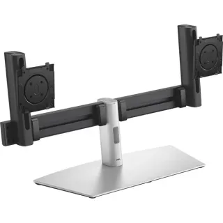 Dell Pro Dual-Monitorstandfuß MDS26, Monitorhalterung (schwarz/silber)