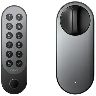 Aqara Smart Lock U200, elektronisches Türschloss (schwarz, Thread, Bluetooth 5.1, NFC)