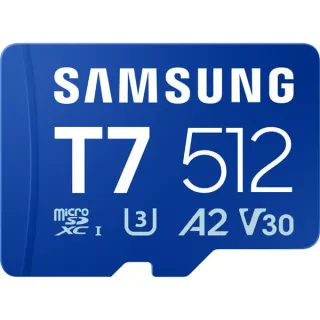 Samsung T7 microSDXC 512 GB, Speicherkarte (blau)