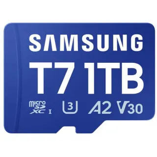Samsung T7 microSDXC 1 TB, Speicherkarte (blau)