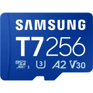 Samsung T7 microSDXC 256 GB, Speicherkarte (blau)