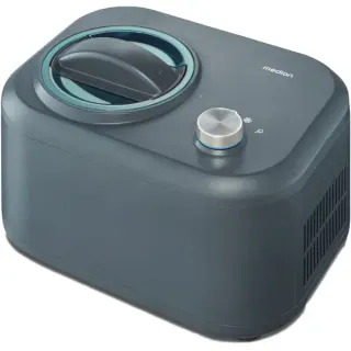 Medion LIFE Eismaschine MD 10169 (schwarz/edelstahl, für 1.00ml Eiscreme, 100 Watt)