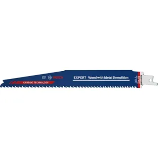 Bosch Professional EXPERT Säbelsägeblatt ‘Wood with Metal Demolition’ S 1167 XHM, 10 Stück (Länge 225mm)