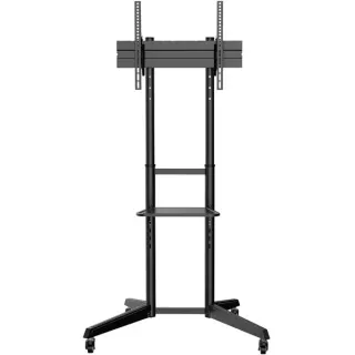 Digitus TV Präsentationswagen DA-90447 mit Ablage, Halterung (schwarz, für Bildschirme bis 70" / 178cm)