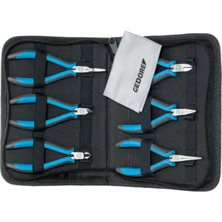 GEDORE Elektronikzangen-Set ESD, 6-teilig. (blau/schwarz, (S 8305 ESD))