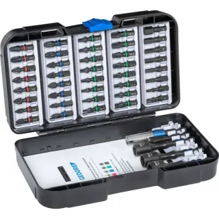 GEDORE Torsions-Bit-Set 666-045, 45-teilig, Bit-Satz (Farbcodierung)