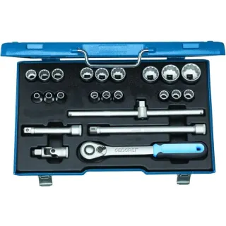 GEDORE Steckschlüssel-Satz 1/2" UD-Profil 8-32 mm, 23-teilig (mit Umschalt-Knarre)