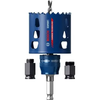 Bosch Professional EXPERT Multi Material PC Plus Lochsäge, Ø 68mm, Starter Kit (2.3/4", mit Power Change Plus-Adapter)