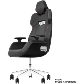 Thermaltake Gaming-Stuhl ARGENT E700 Storm Black (schwarz, Design by Studio F. A. Porsche)