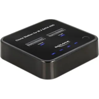 DeLOCK USB 3.0 Docking- und Klonstation M.2 SATA, Dockingstation (schwarz, M.2 SATA SSD)