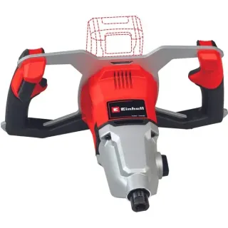 EINHELL Professional Akku-Farb-/Mörtelrührer TP-MX 18-2 Li BL - Solo, 18Volt, Rührwerk (rot/schwarz, ohne Akku und Ladegerät)