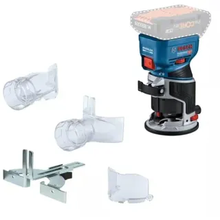 Bosch Professional Akku-Kantenfräse GKF 18V-8 Professional solo, 18Volt, Oberfräse (blau/schwarz, ohne Akku und Ladegerät)