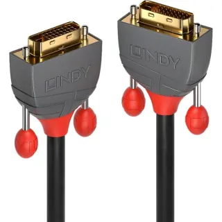 Lindy DVI-D Dual-Link Kabel, Anthra Line (schwarz/grau, 10 Meter)