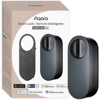 Aqara Smartes Türschloss U200 Lite, elektronisches Türschloss (schwarz)