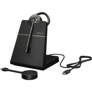 Jabra Engage 55 SE - USB-C MS Convertible, Headset (schwarz, Mono, USB-C, MS, mit Ladestation)