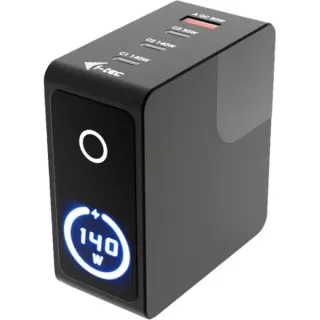 i-tec 140W Intelligent Multiport USB Charger, Ladegerät (schwarz)