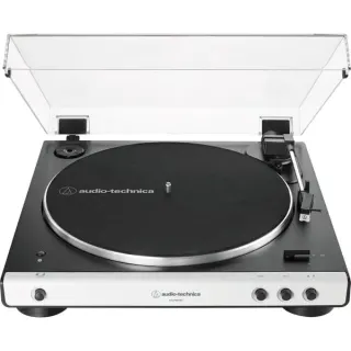 Audio-Technica AT-LP60XBTWH, Plattenspieler (weiß, Bluetooth, Phonovorverstärker)