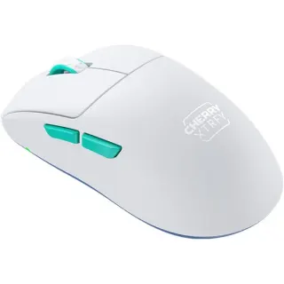CHERRY XTRFY M68 Wireless, Gaming-Maus (weiß/türkis)