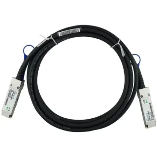 BlueOptics BlueLAN Direct Attach Kabel kompatibel zu Ubiquiti UACC-DAC-QSFP28-3M (schwarz, 3 Meter)