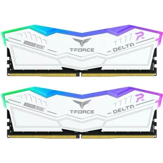 Team Group D516GB 6400-32 RGB wh K2 TEM, Arbeitsspeicher (weiß, FF4D532G6400HC32ADC01, Delta RGB, INTEL XMP)