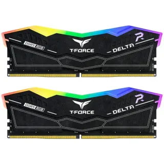 Team Group DIMM 32 GB DDR5-6400 (2x 16 GB) Dual-Kit, Arbeitsspeicher (schwarz, FF3D532G6400HC32ADC01, Delta RGB, INTEL XMP, AMD EXPO)