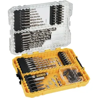 DEWALT Bit- und Bohrer-Set DT70761, EXTREME + High Performance HSS-G, Bohrer- & Bit-Satz (72-teilig, in TOUGHCASE)