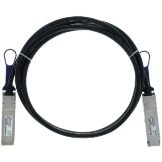 BlueOptics BlueLAN Direct Attach Kabel kompatibel zu Alcatel-Lucent QSFP-100G-C3M QSFP28 (schwarz, 3 Meter)