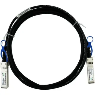 BlueOptics BlueLAN Direct Attach Kabel kompatibel zu Ubiquiti Networks UACC-DAC-SFP28-1M (schwarz, 1 Meter)