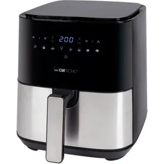 Clatronic Heißluftfritteuse FR 3782 H (schwarz/edelstahl, 1.450 Watt, Korb 5 Liter)