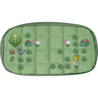 HORI Gesteppte Tasche (Pixel Grün) (grün, für Nintendo Switch 2 / Switch / Switch OLED)